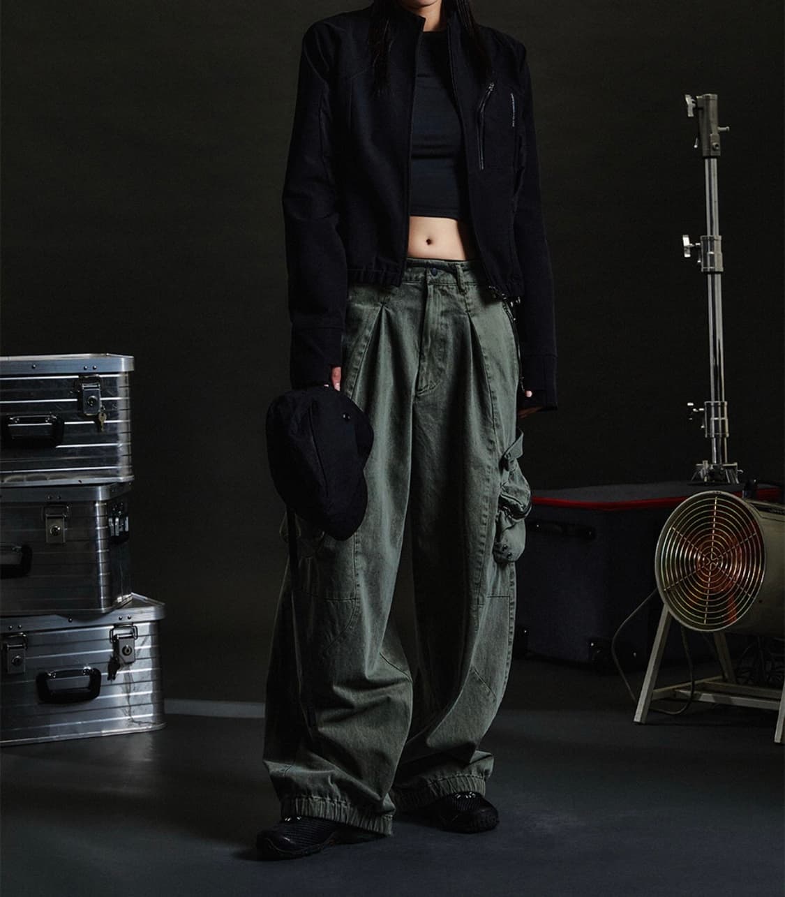 [2] 디프런티스 개러지 포켓 팬츠 애쉬 카키 상품이미지2