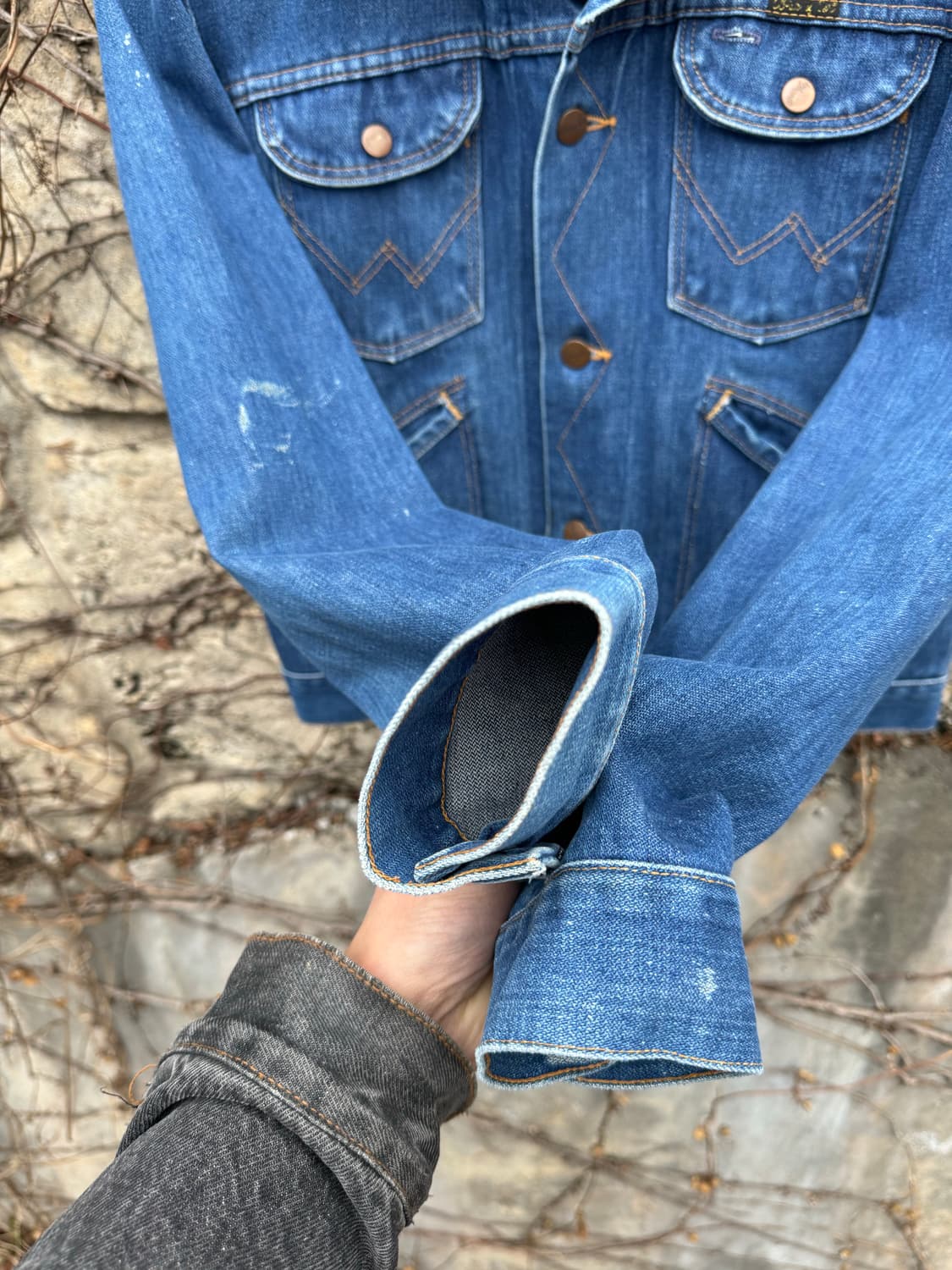 70~80s 랭글러 빈티지 126mj 웨스턴 데님 트러커 자켓 상품이미지7