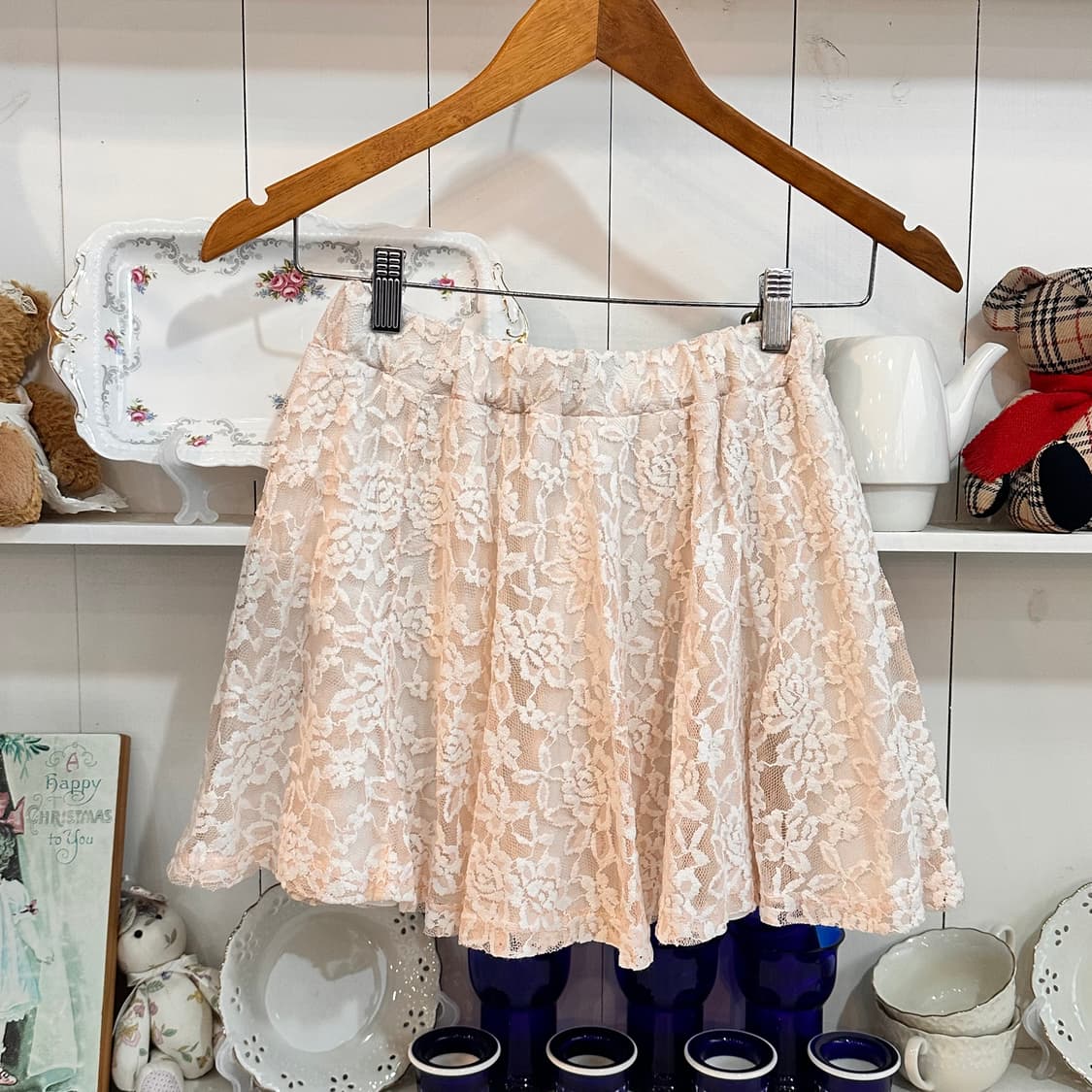 레이스 미니 스커트  플레어 상품이미지1