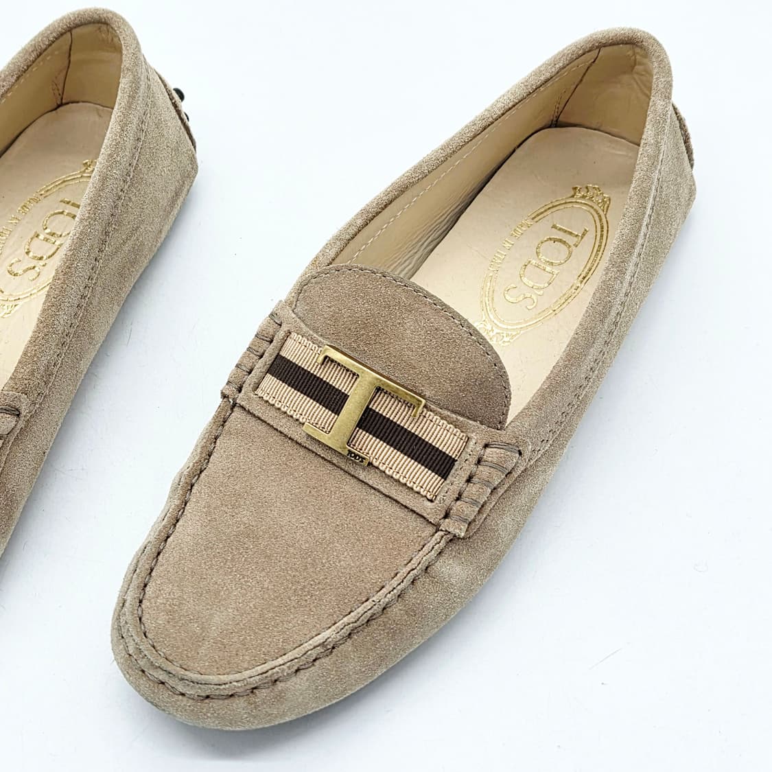  토즈 우먼스 T로고 드라이빙 슈즈 (37)  상품이미지4