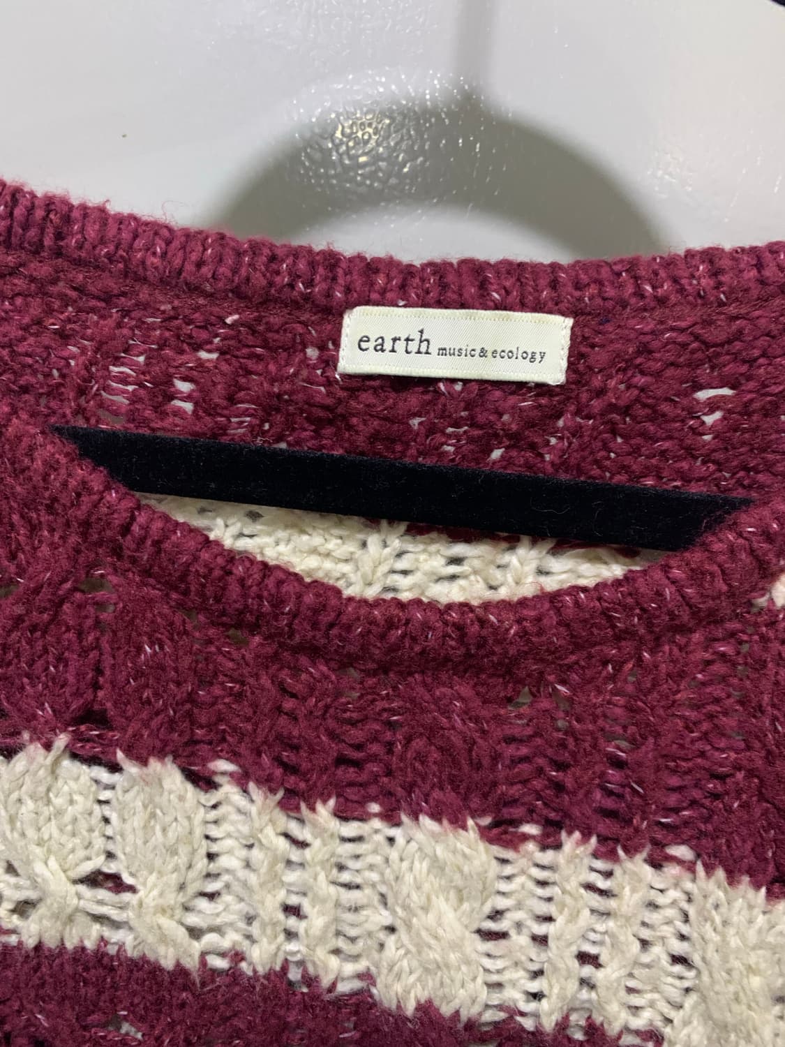 어쓰뮤직 재팬 스트라이프 니트 상품이미지3