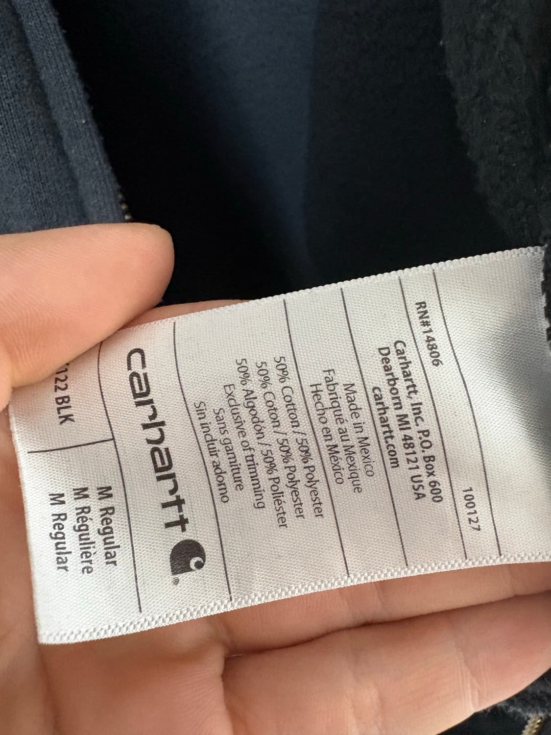 칼하트 오리지널 후드집업 M 상품이미지3