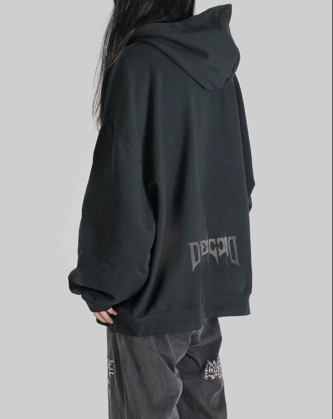 032c 오버사이즈 사이키크 레이어드 버블후드티 상품이미지2