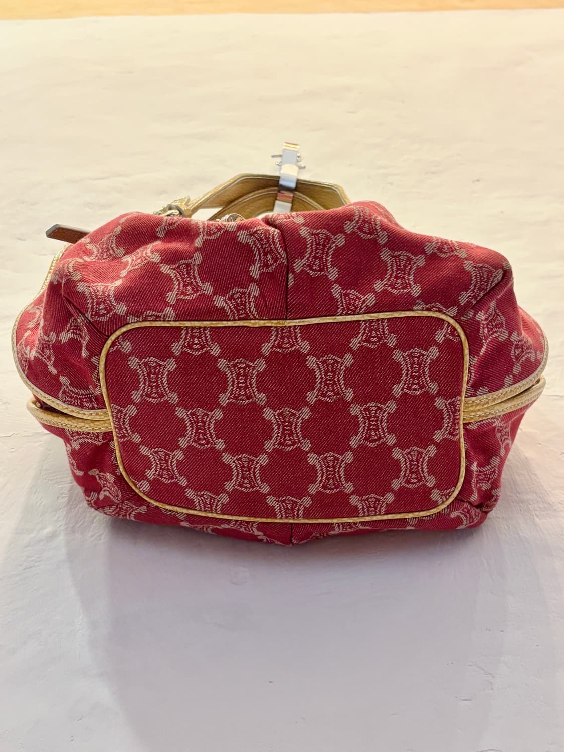 빈티지 CELINE 트리옹프 자카드 버킷백 (정품 보증카드·더스트백 포함 상품이미지4