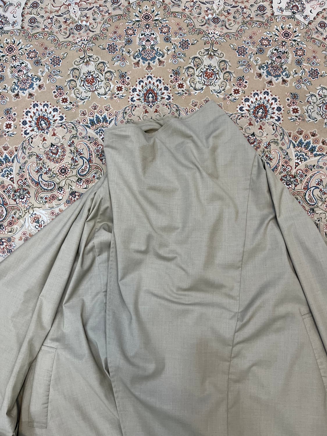 노아이디 블랙 드레이핑 트렌치 코트 상품이미지4