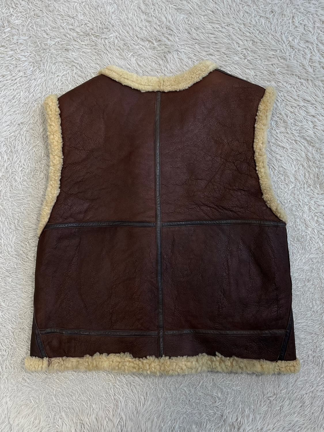 빈티지 B-3 베스트/양가죽/#2608 상품이미지2