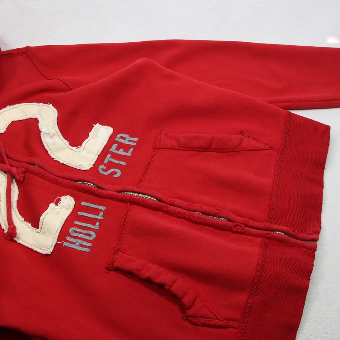 (착용컷) HOLLISTER 스웻 후드 집업 (남성용 100) 상품이미지6