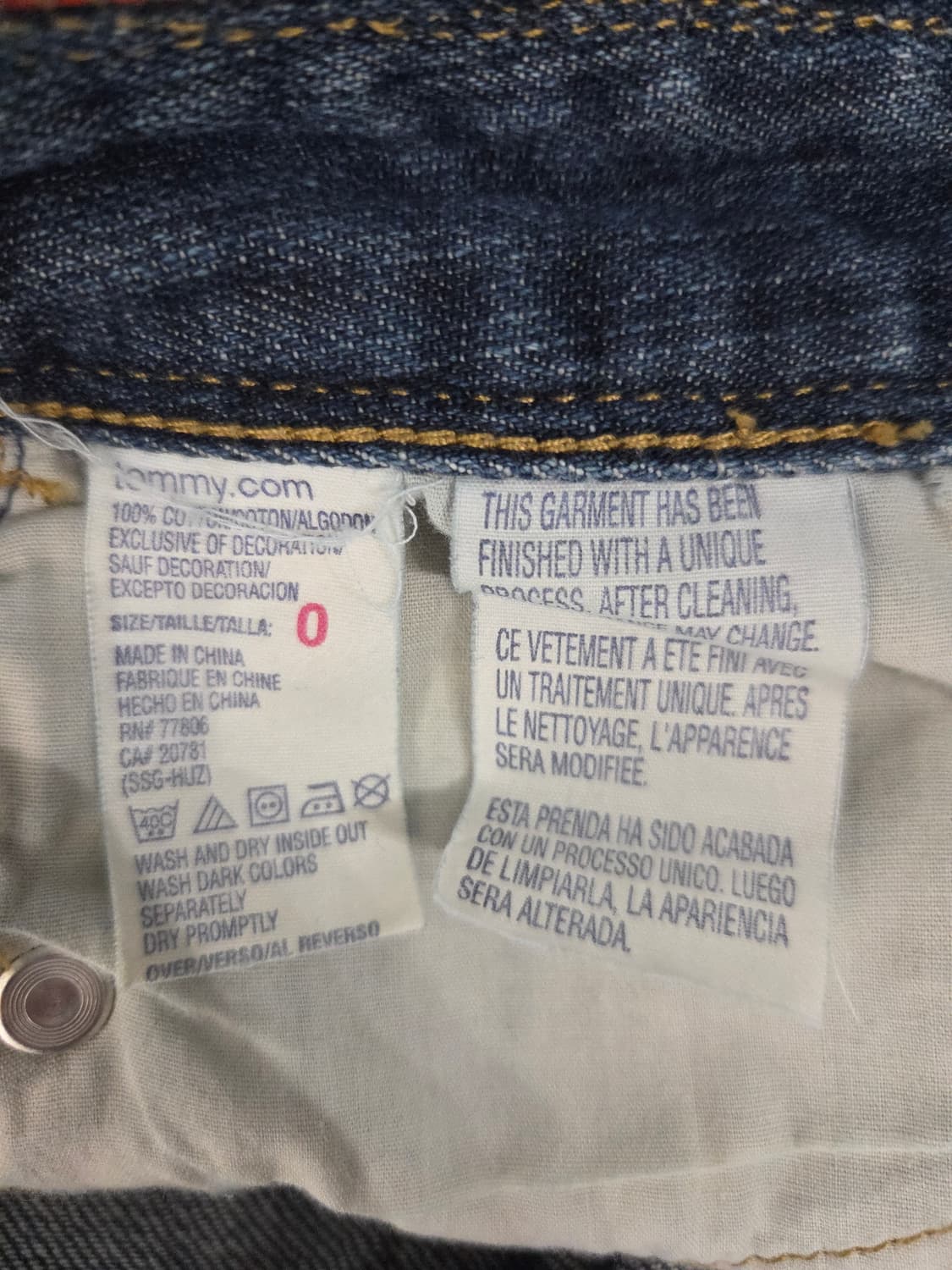 타미힐피거 데님 미니 스커트 상품이미지5