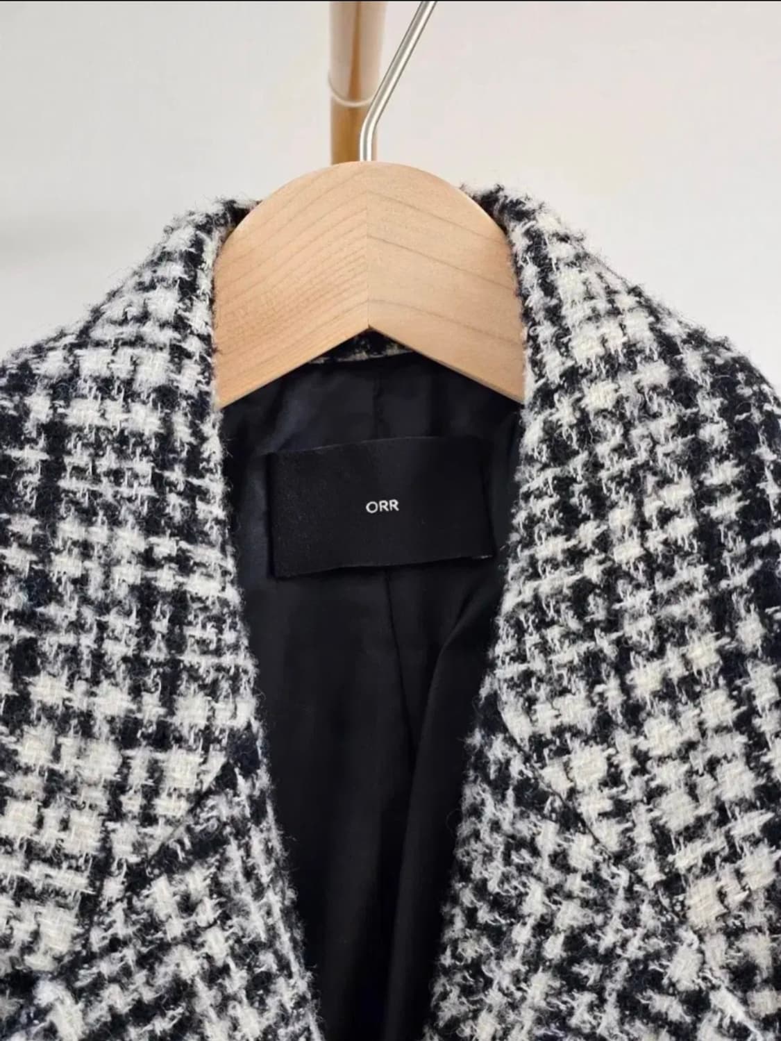 (38)ORR 오르 여자 울 체크 코트 자켓 상품이미지5