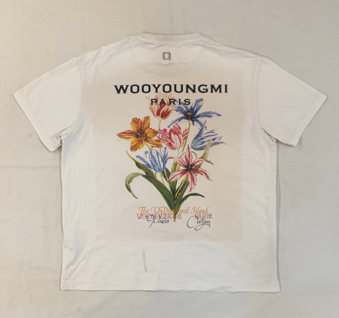 정품) 우영미 플라워 반팔 티셔츠 상품이미지1