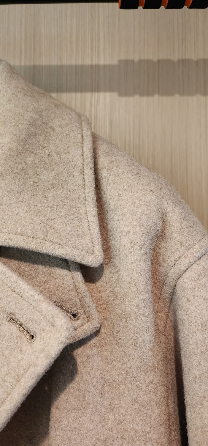 빔즈 베이지 더블 코트 오버핏 M~L 상품이미지3