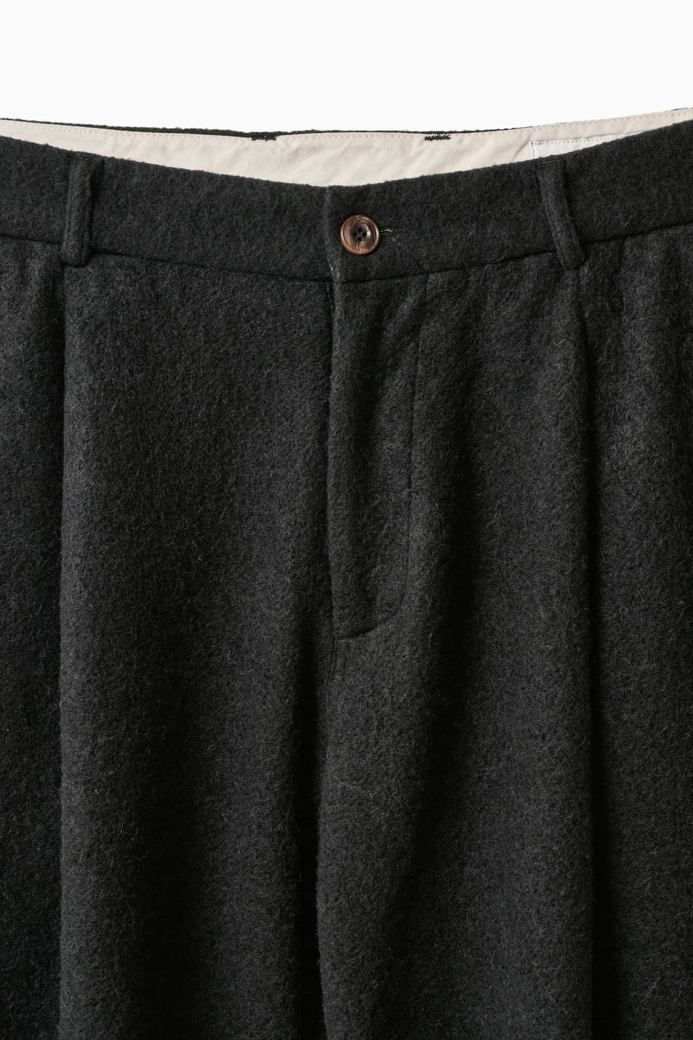 이얼즈어고 959 헤어리 원 턱 와이드 팬츠 2 m 사이즈 상품이미지6