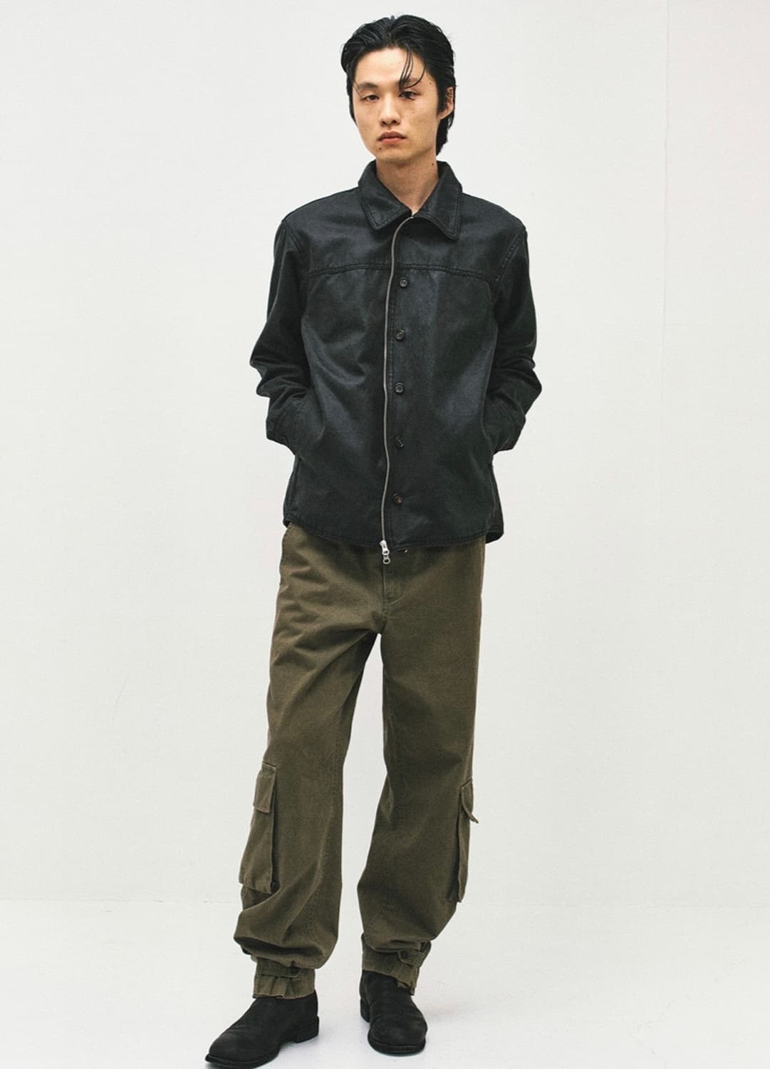 서피스에디션 버튼셔츠자켓 블랙 L 상품이미지2