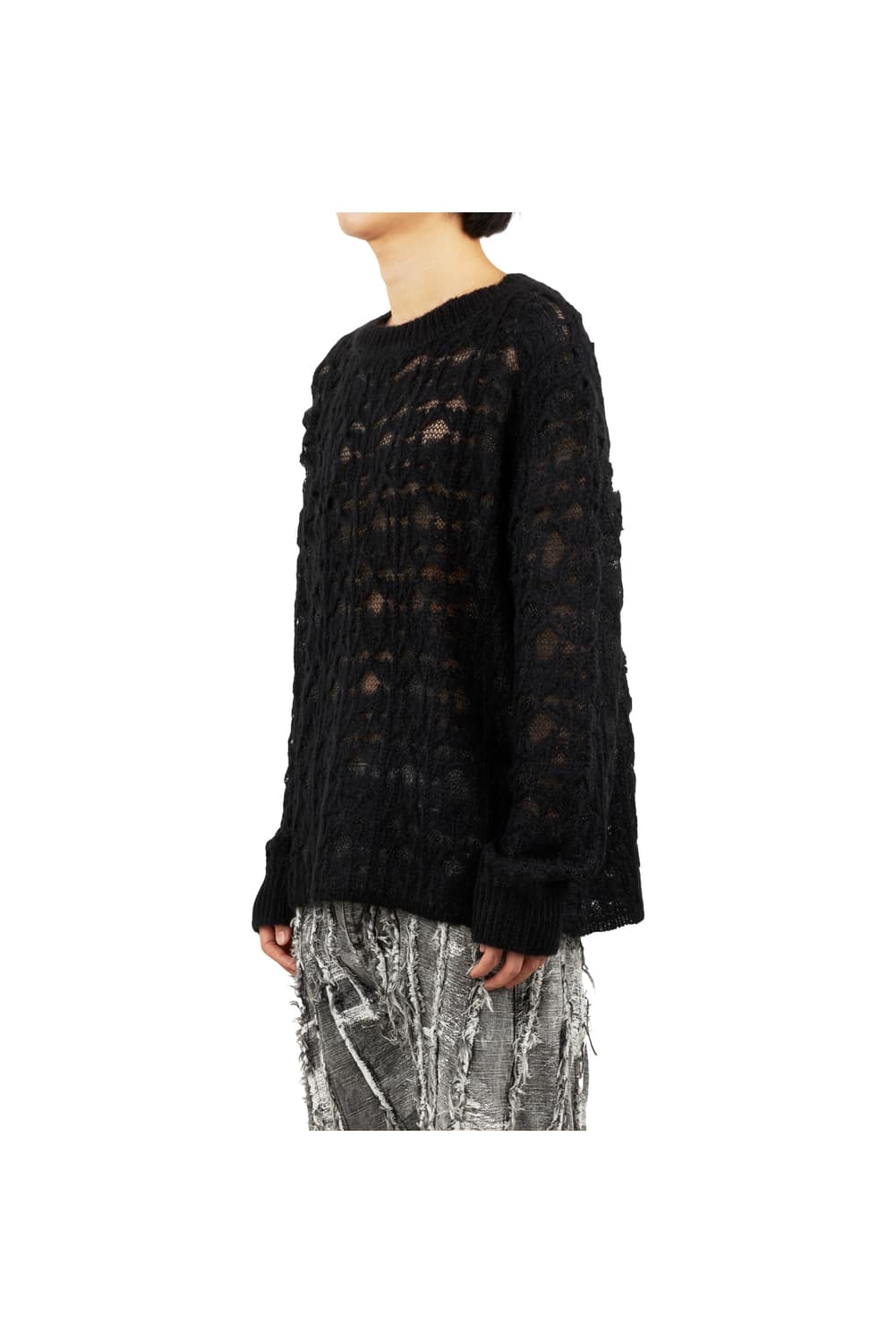 새상품 탁 TAAKK 블랙 모헤어 니트 3사이즈 상품이미지2