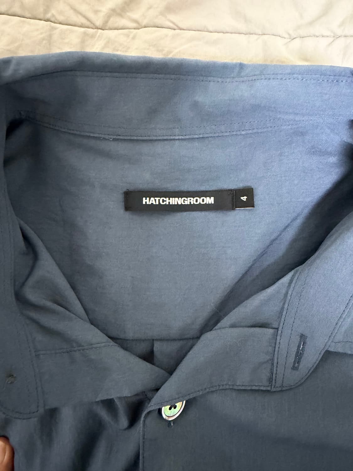 해칭룸 Crop Shirt 1/2 Slate Blue 상품이미지7