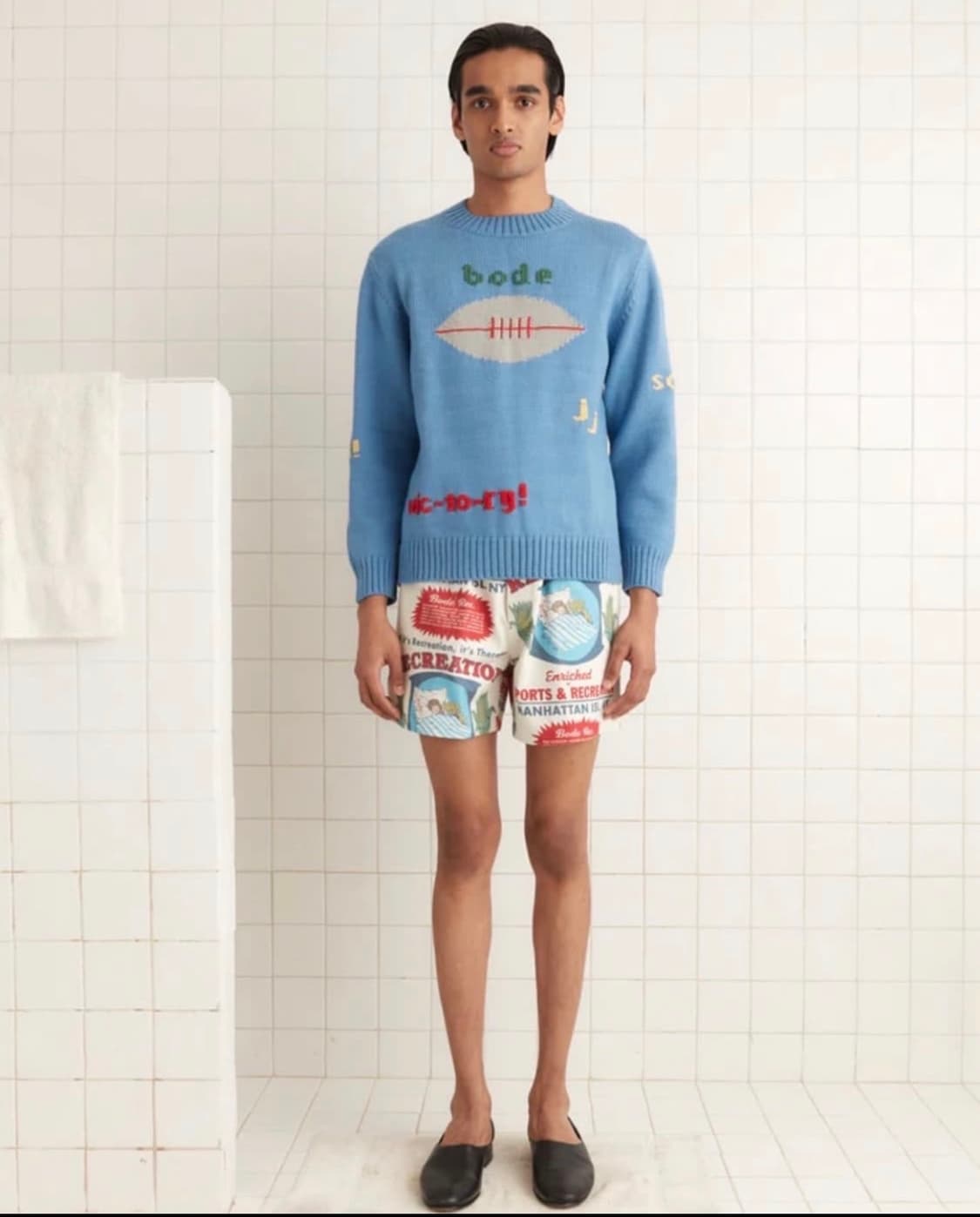 (L,XL) Bode 보디 스피릿 스웨터 블루 상품이미지1