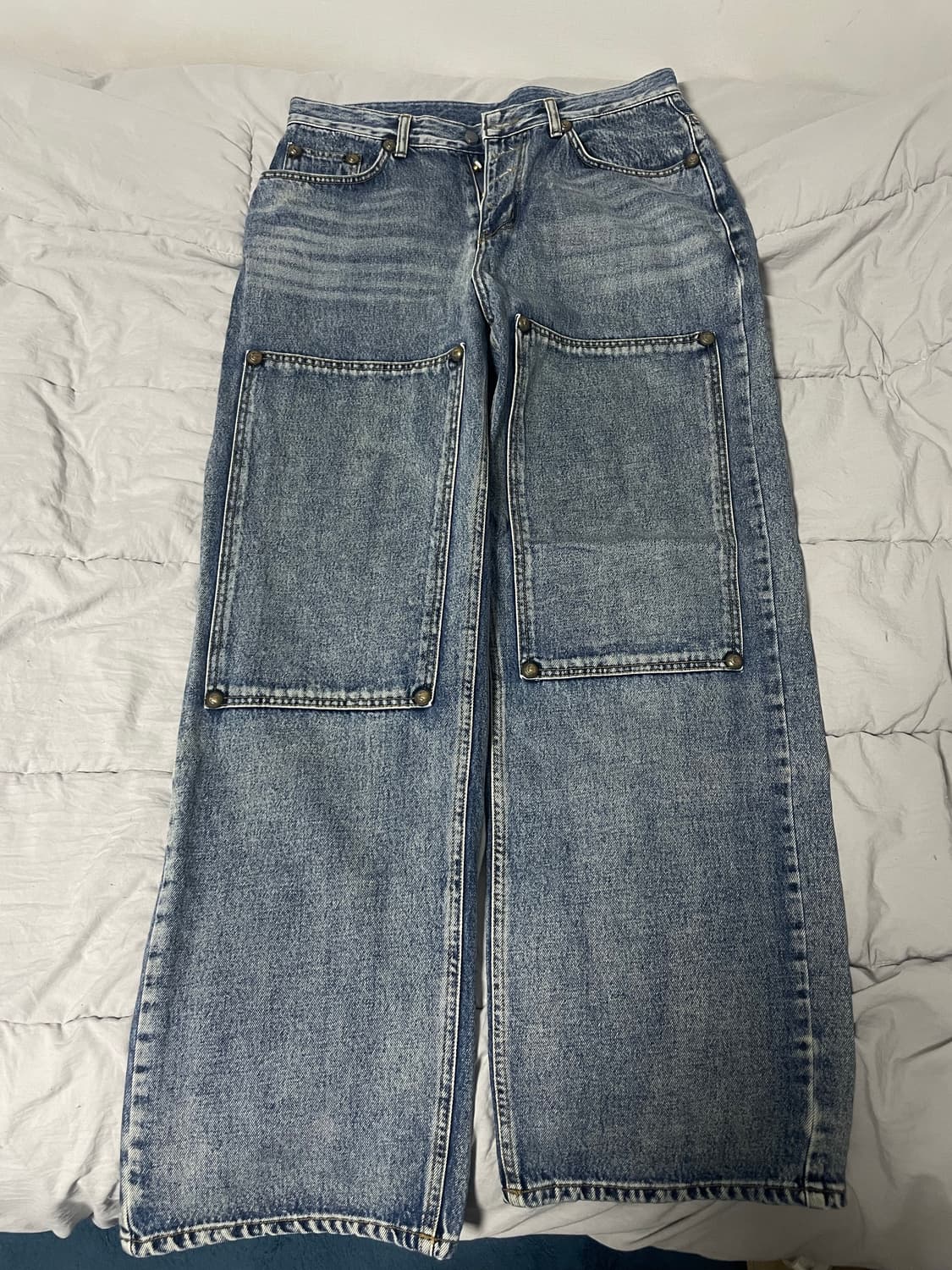 THUG CLUB 떠그클럽 더블니 레이저 데님 팬츠 3사이즈 상품이미지3