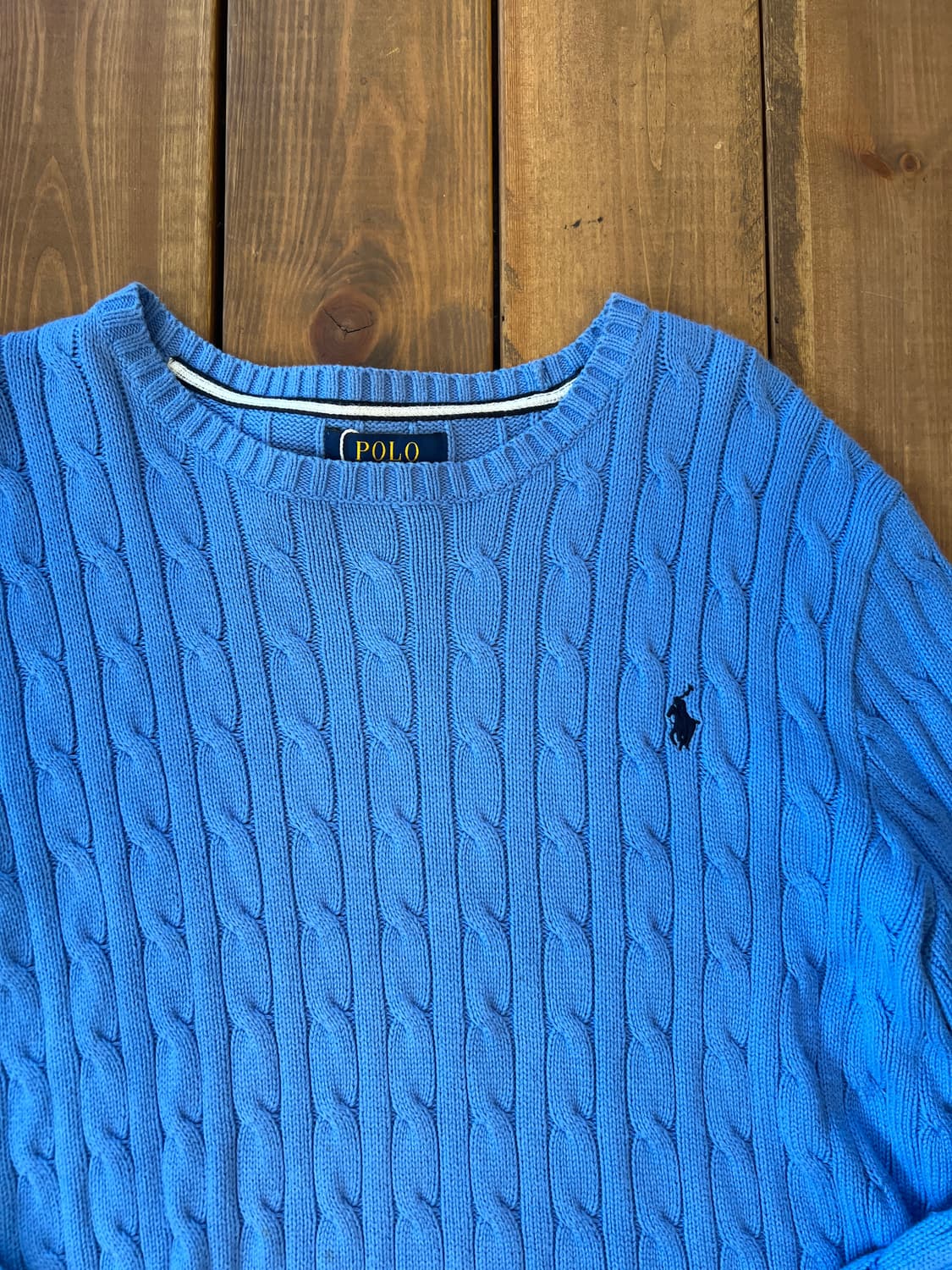 폴로 스카이블루 니트 상품이미지7