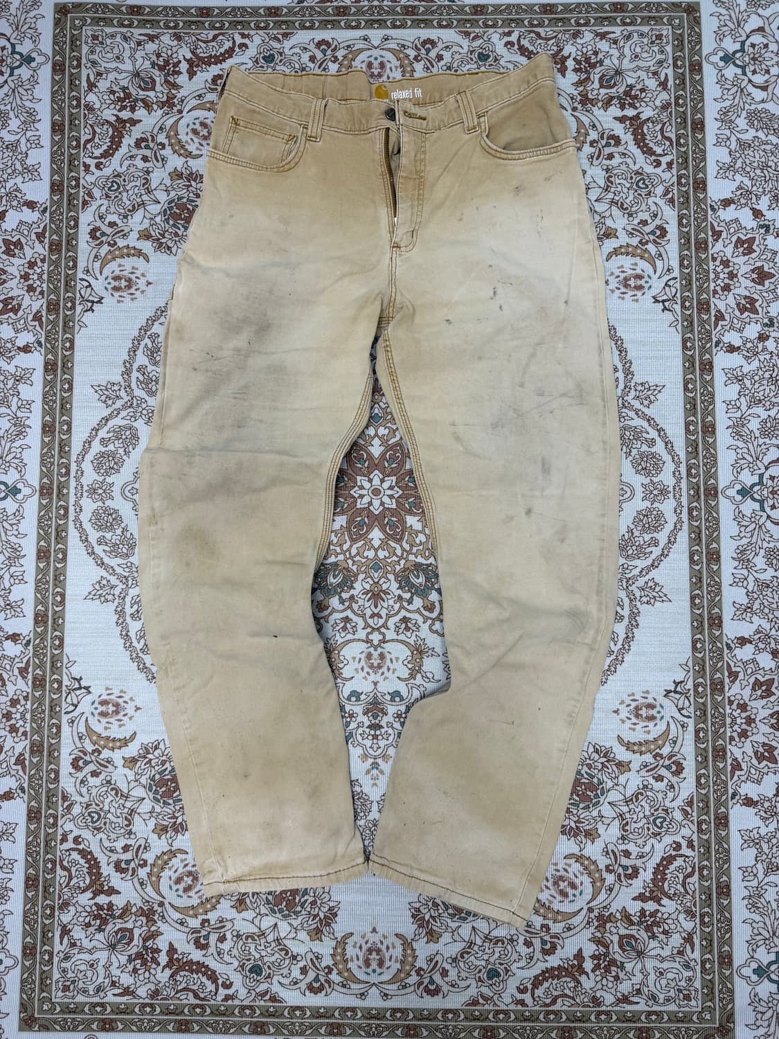 Carhartt칼하트 카펜터 팬츠 카키 34*32 상품이미지2