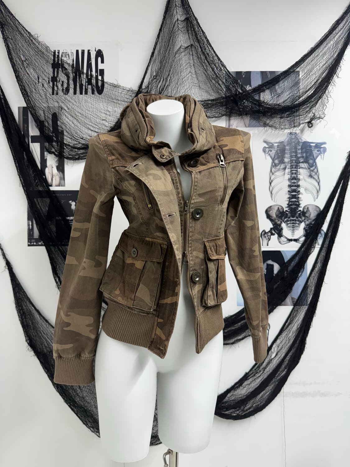 00s cargo pattern twoway jacket 상품이미지6