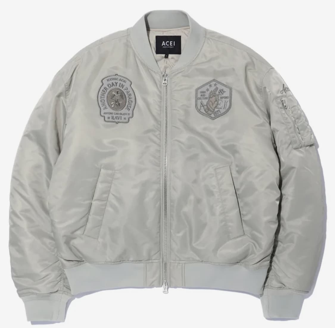 구매) ACEI 아세이 항공점퍼 라이트그레이 s 상품이미지1