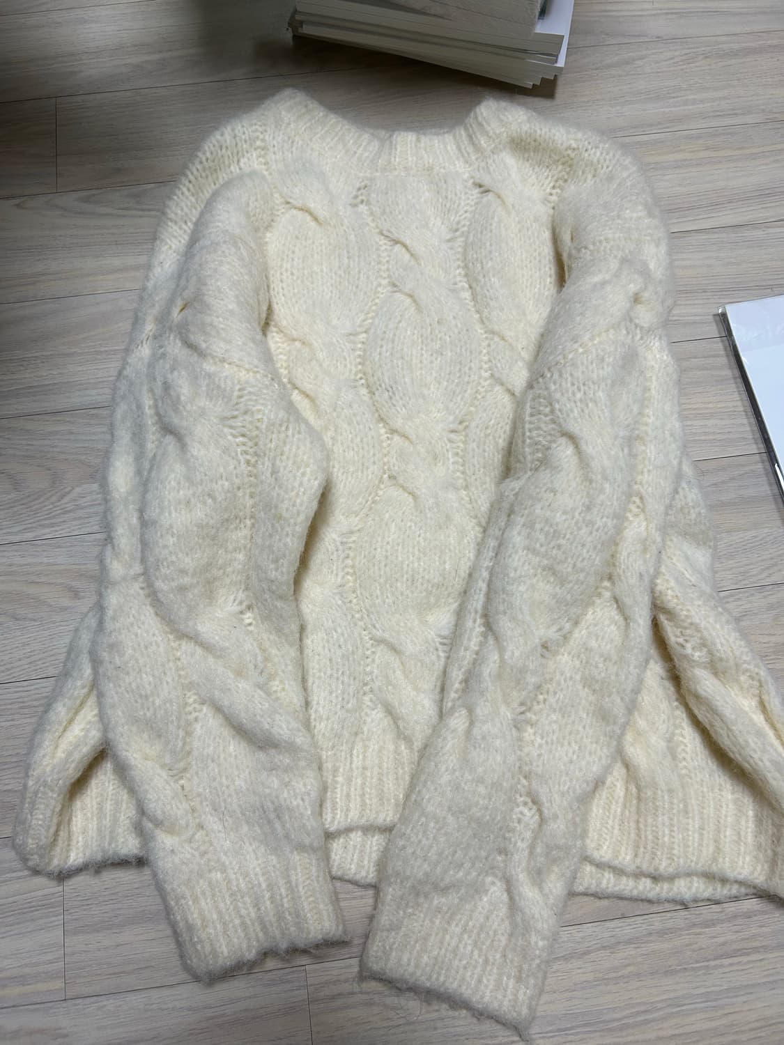 난닝구 꽈배기 니트 상품이미지2