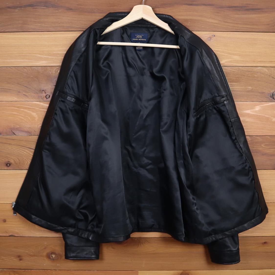 브룩스브라더스 블랙 리얼레더 자켓 상품이미지5