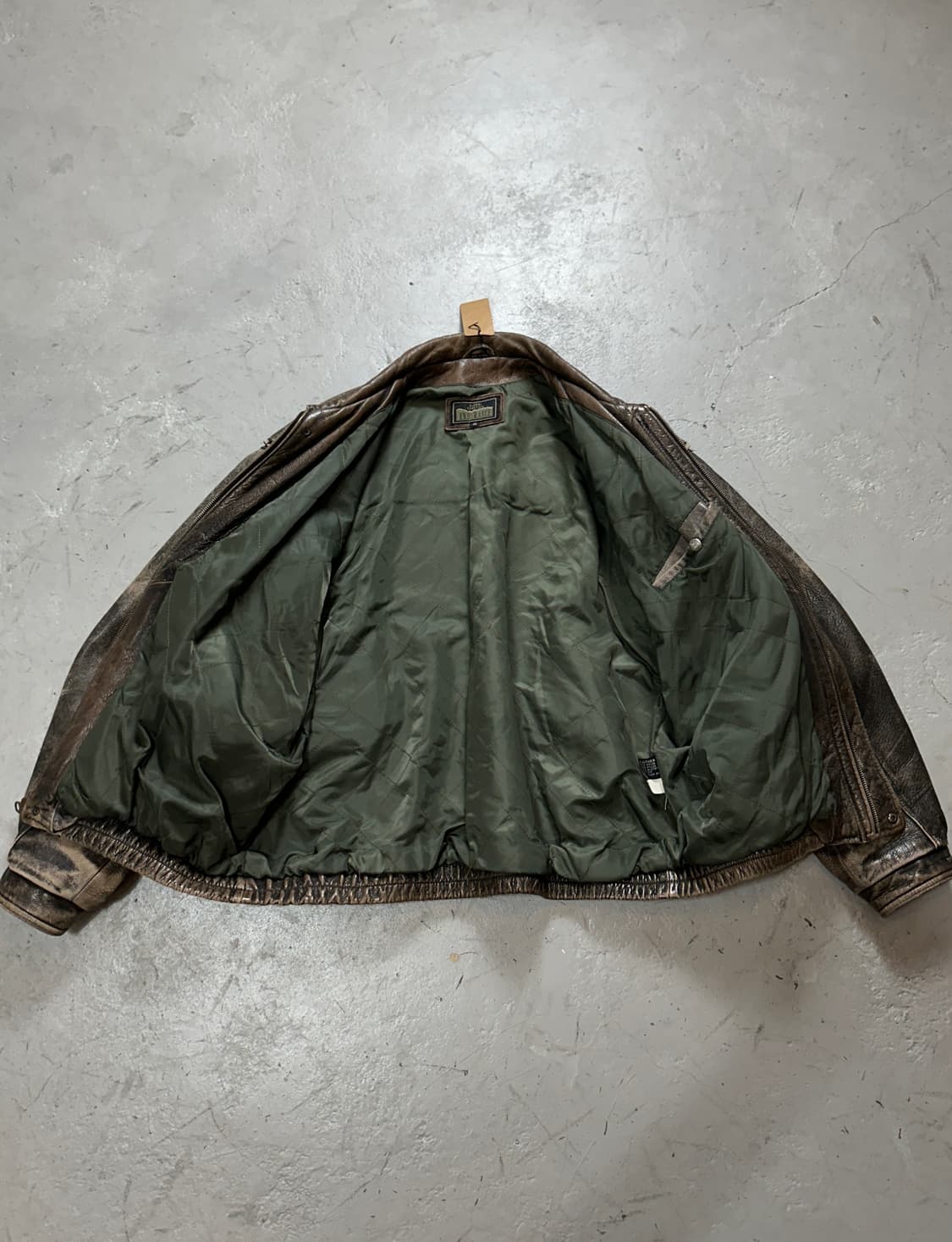 90's 빈티지 레더 봄버 자켓 빈티지 레더 자켓 상품이미지7