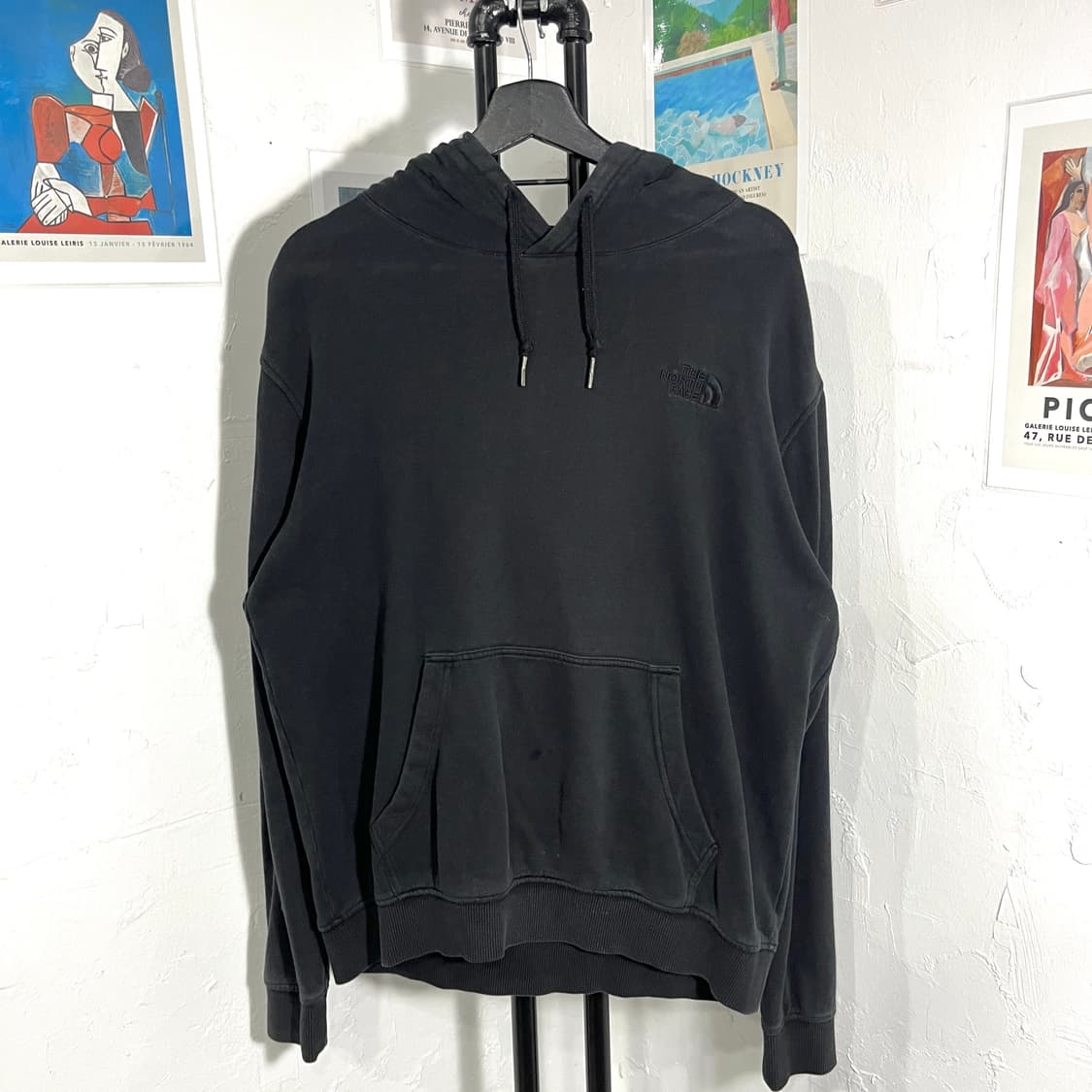 노스페이스 자수로고 후드티 상품이미지1