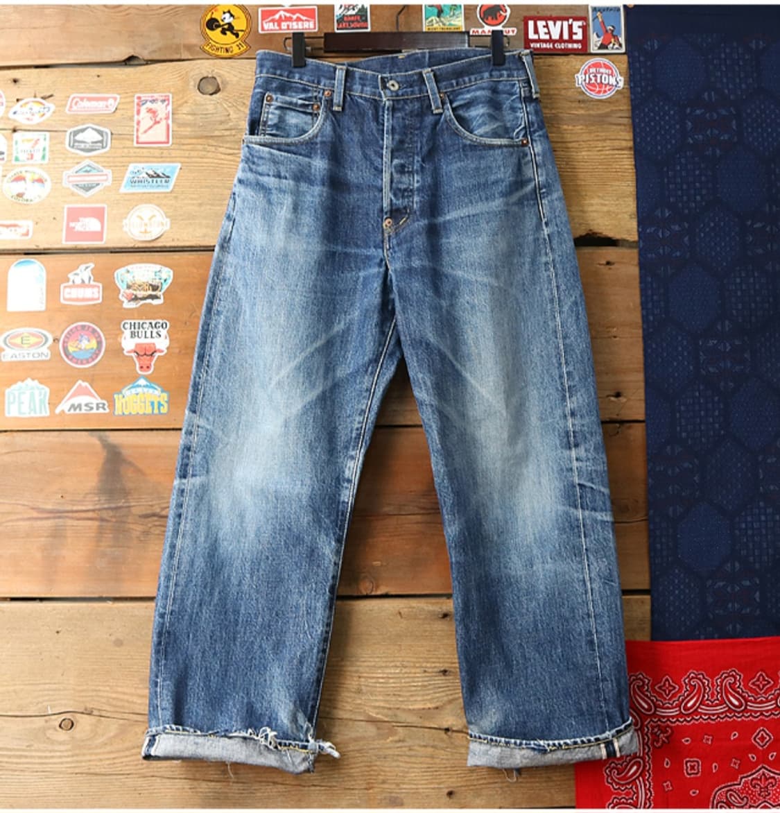 
일본판 90S LEVIS LVC 리바이스 702XX 빅 E 셀비지 데님 상품이미지2
