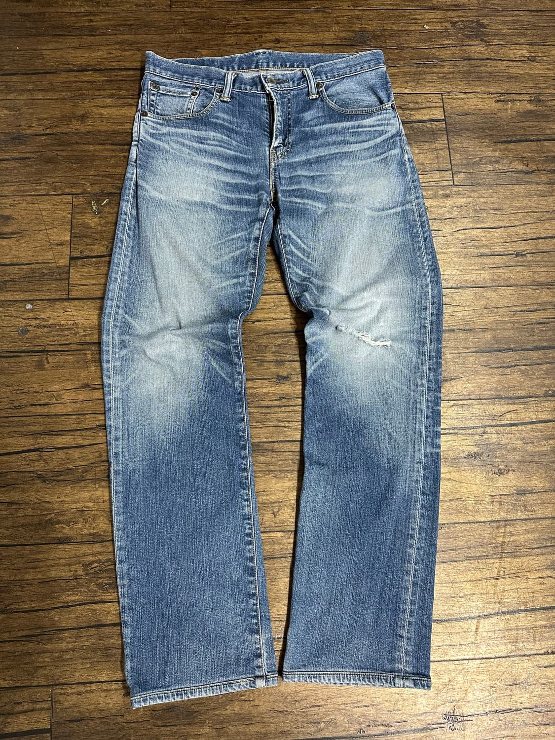 리바이스 Levis 502 워시드 데님 팬츠 W32 빈티지 청바지 상품이미지6