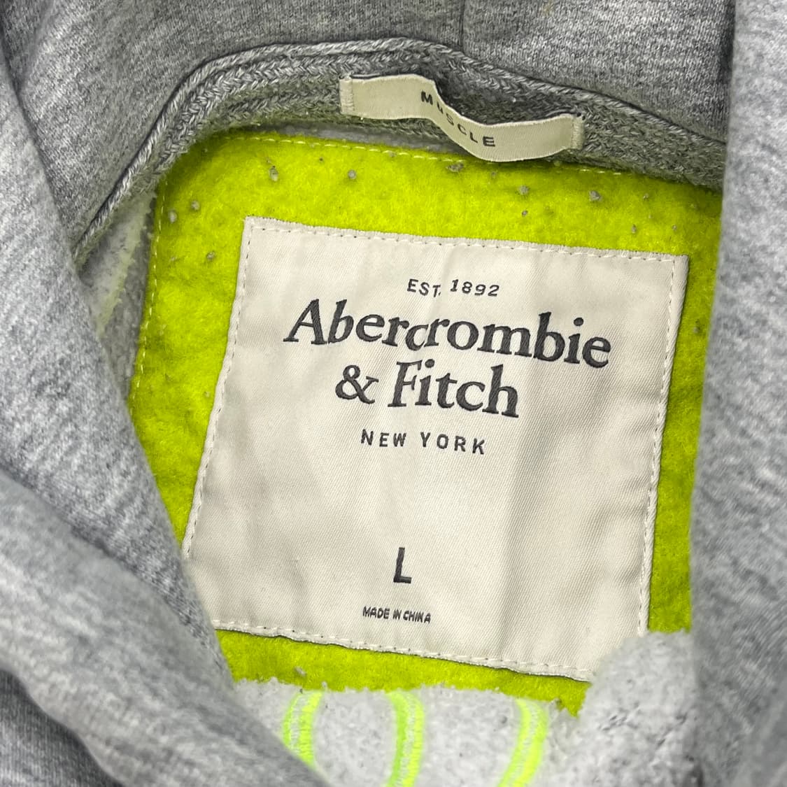 L 아베크롬비 A&F 회색 후드티 상품이미지4