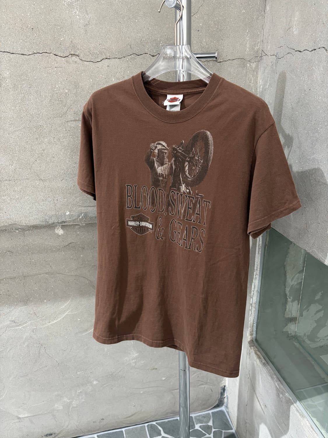 00’s 할리데이비슨 바이크 프린팅 티셔츠 상품이미지4