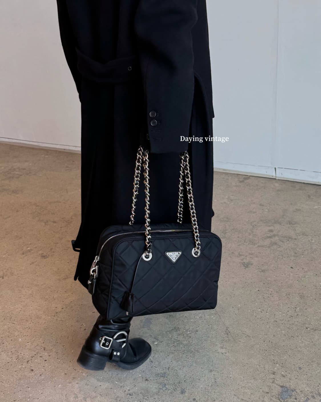 프라다 나일론 퀄팅 체인 숄더백 상품이미지9