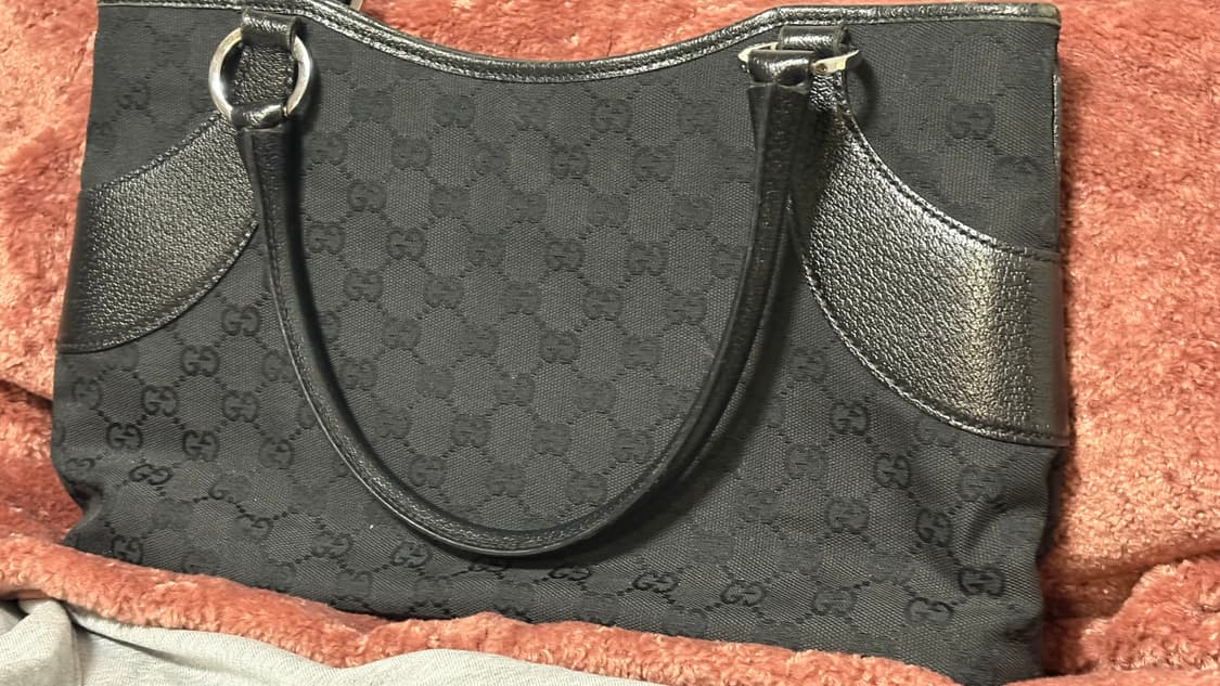 구찌 GG로고 캔버스 블랙 토트백/숄더백 상품이미지1