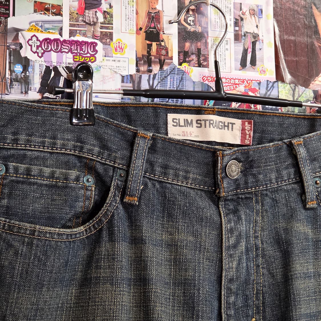 리바이스 514 스트레이트 워싱 데님 팬츠 상품이미지7