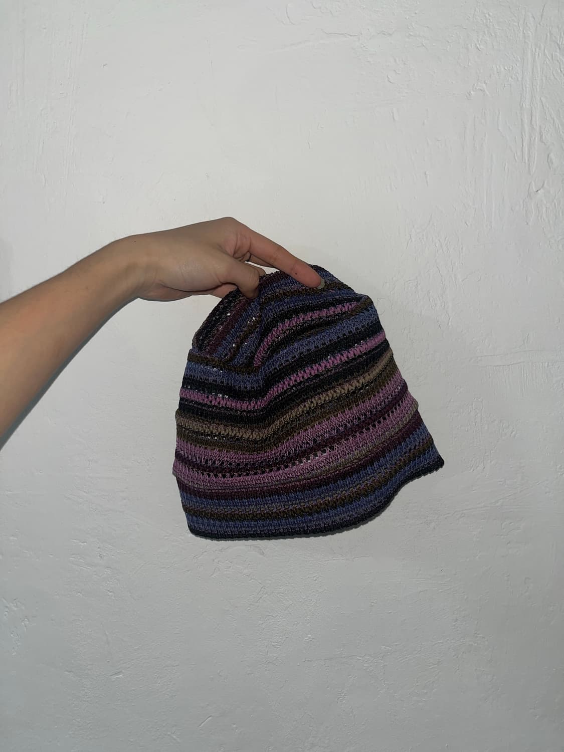 stripe shirring mesh beanie 셔링 비니 상품이미지5