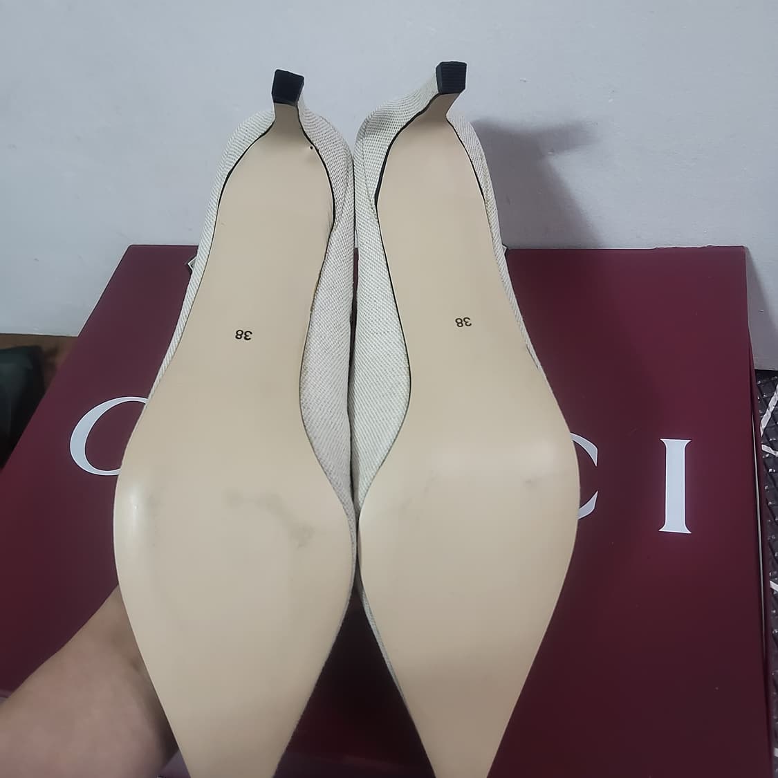 새상품 드래곤블루스 슬링백 스트랩 뮬 키튼힐 38 250 상품이미지3