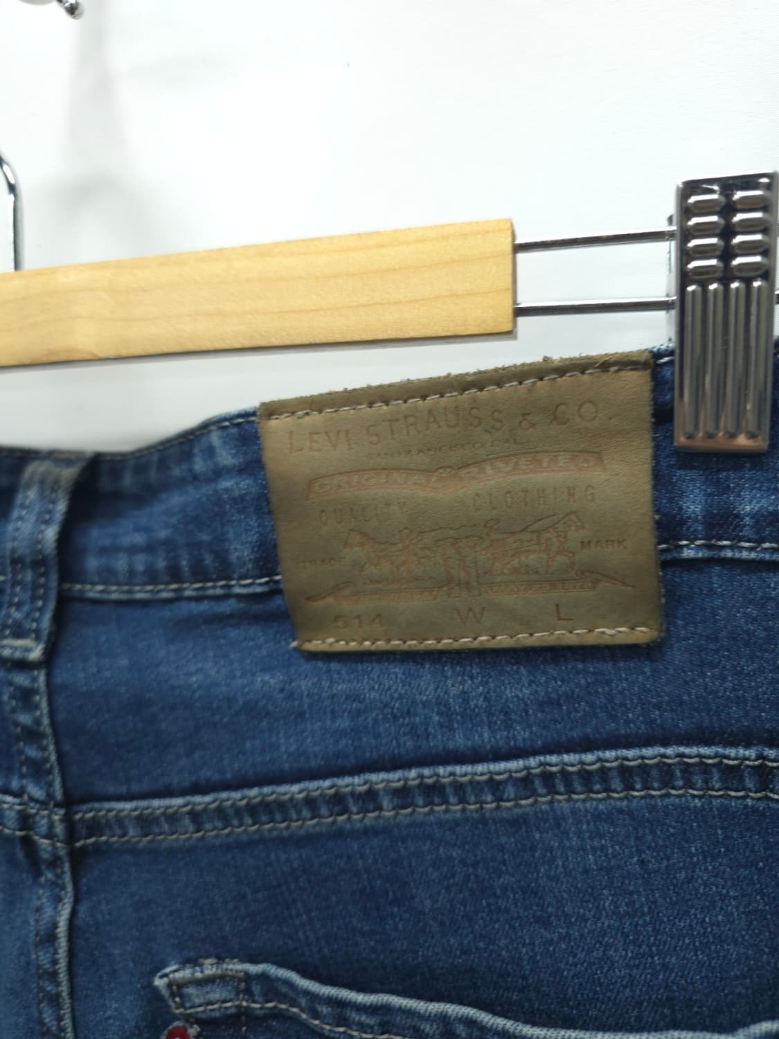 리바이스 미국판 514 슬림 스트레이트 중청 데님 팬츠(34) 상품이미지7