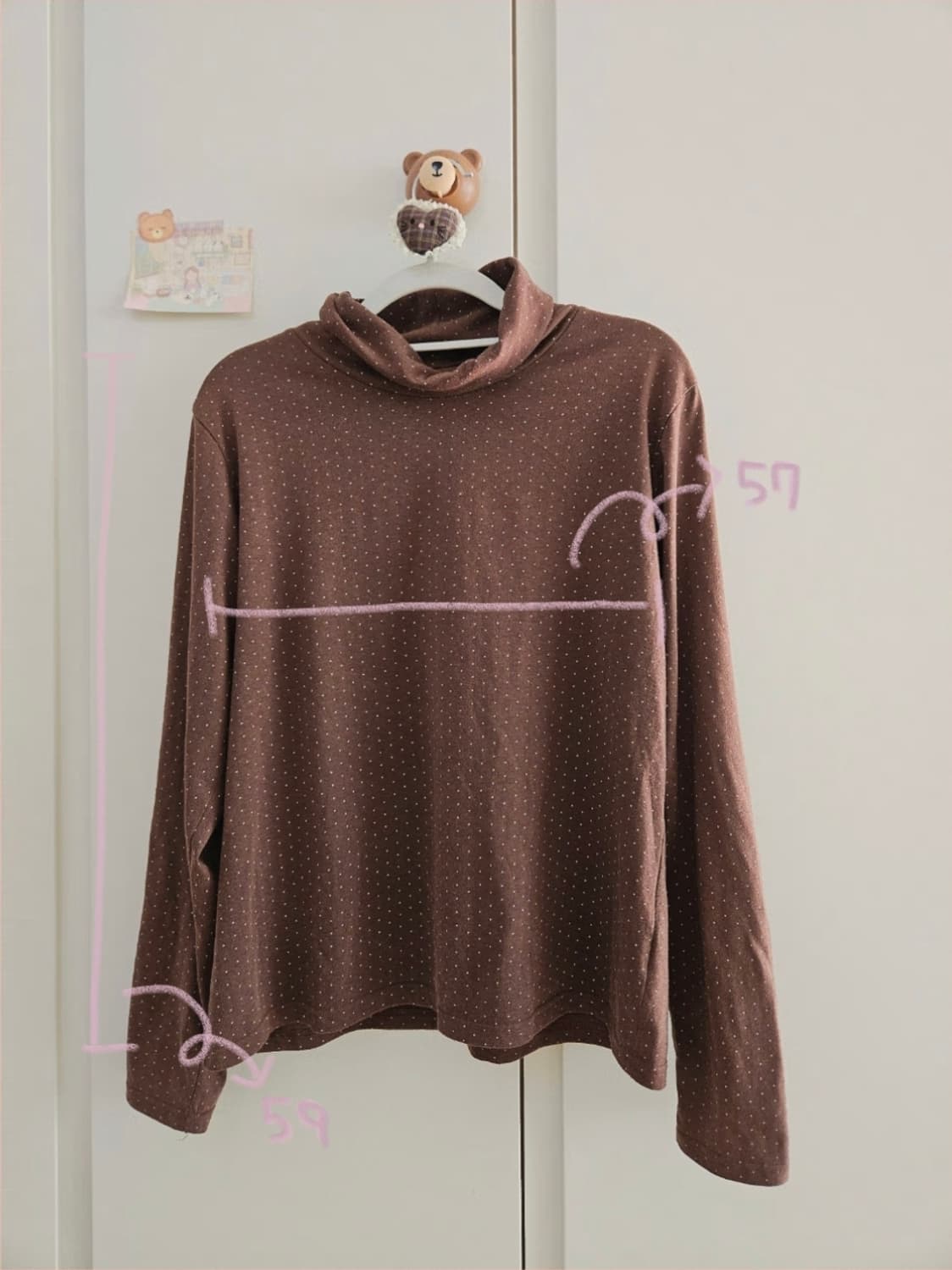 코모레비빈티지 핑크브라운 모리걸 코디세트 상품이미지4