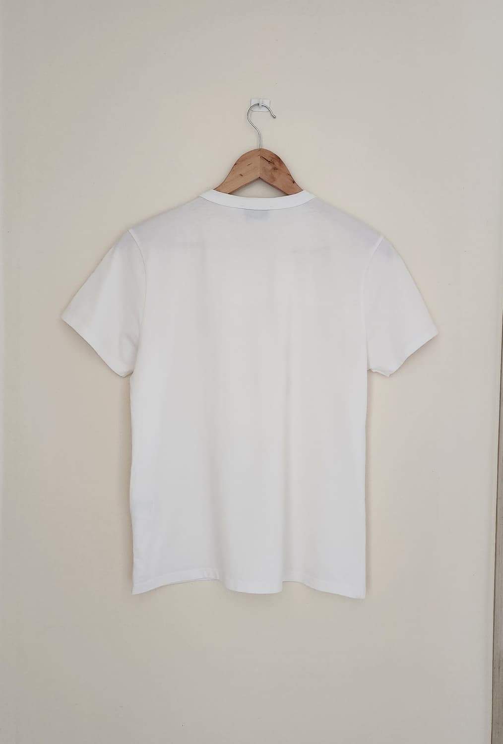 파리매장구매(정품)메종키츠네 폭스헤드 반팔 티셔츠 화이트 (XS) 공용 상품이미지6