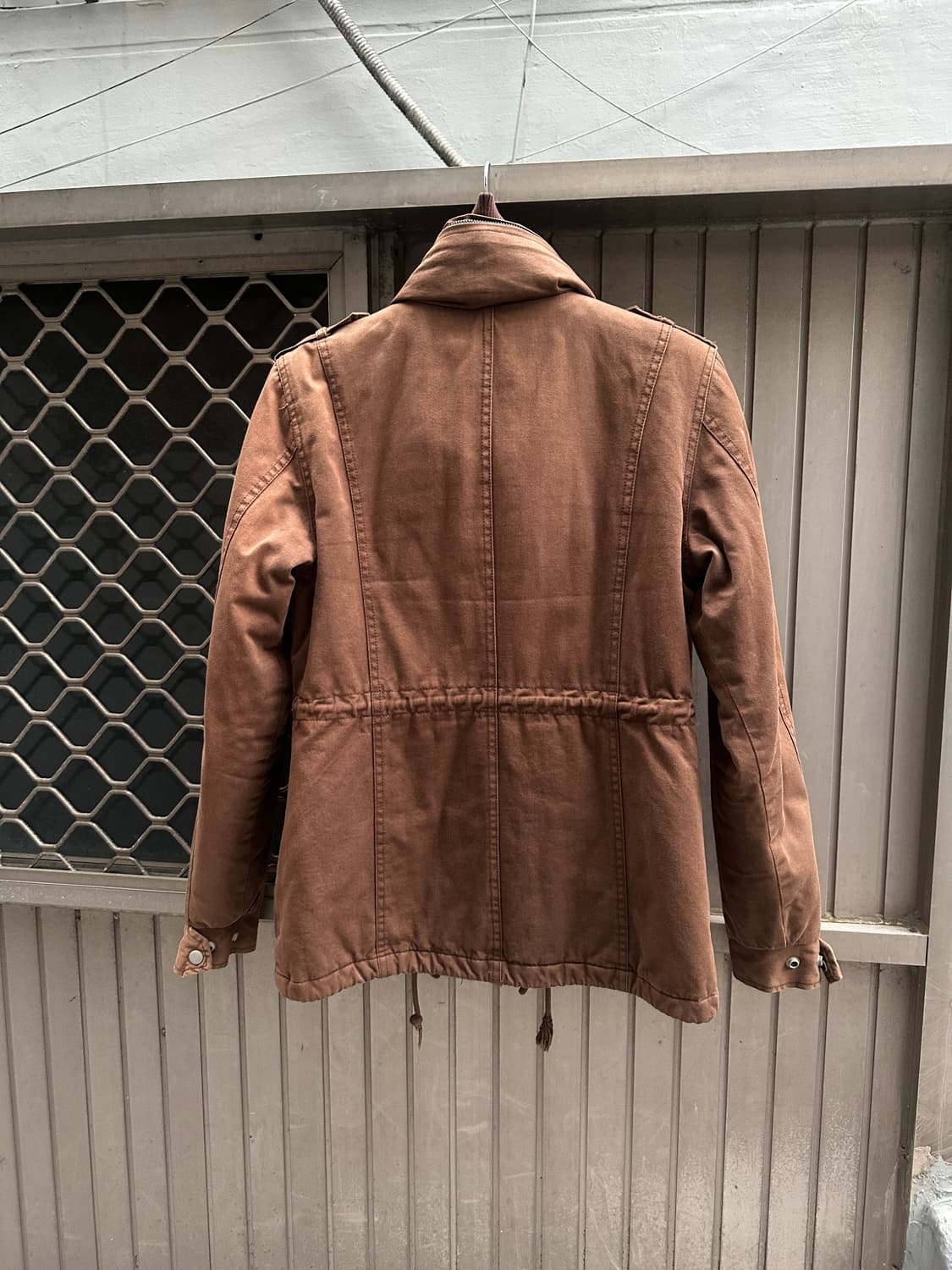 Vintage brown high neck jacket 상품이미지6
