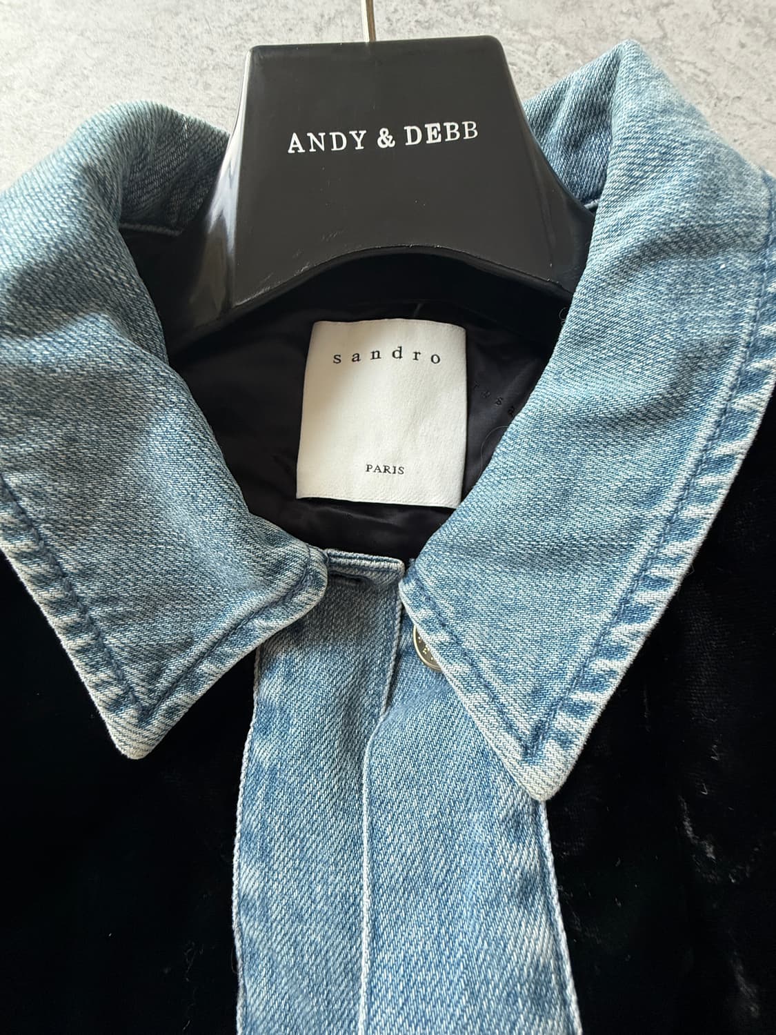 산드로 벨벳 퀼팅 자켓 55~66 상품이미지7