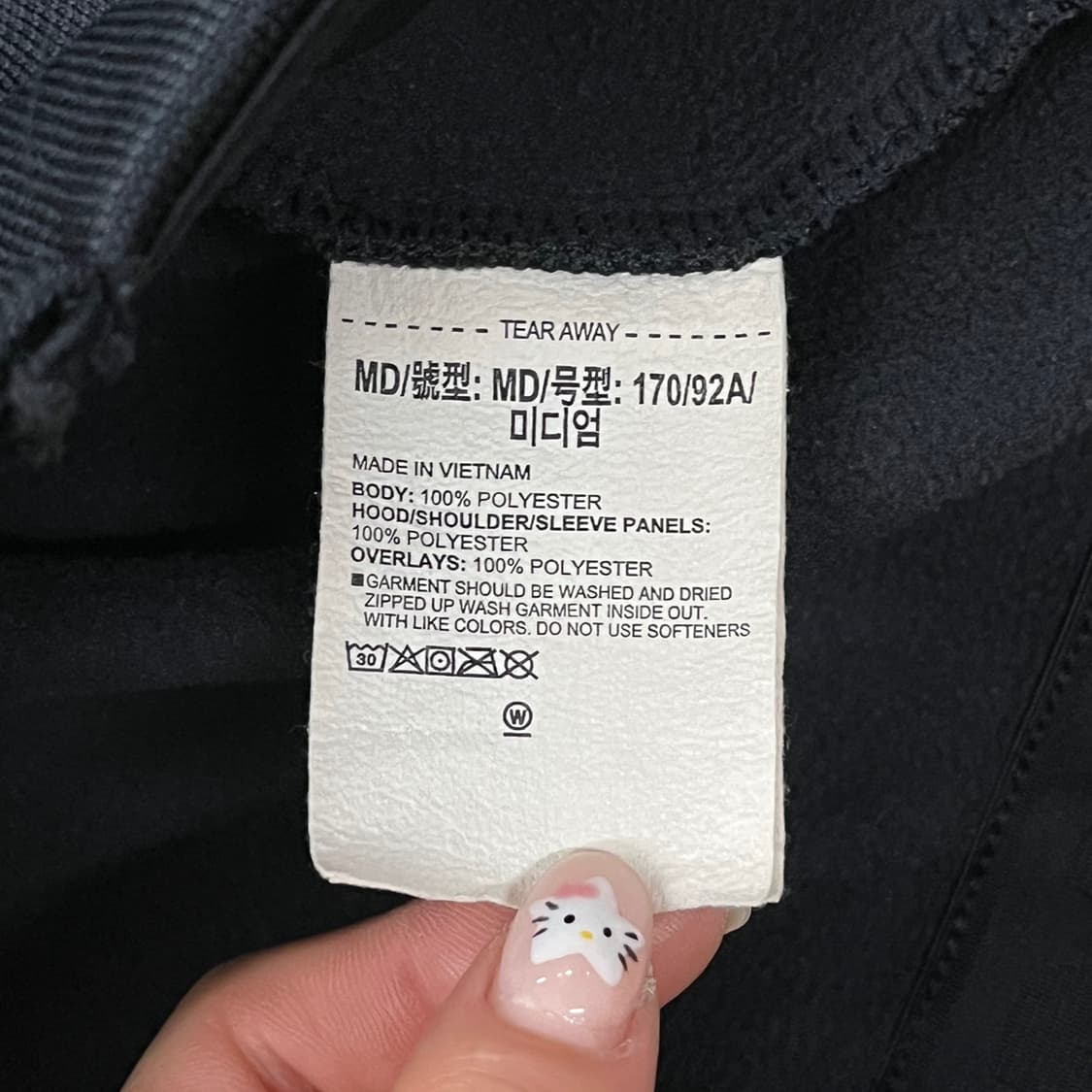 [정품/M] 언더아머 블랙 후드 집업 점퍼 b18 상품이미지6