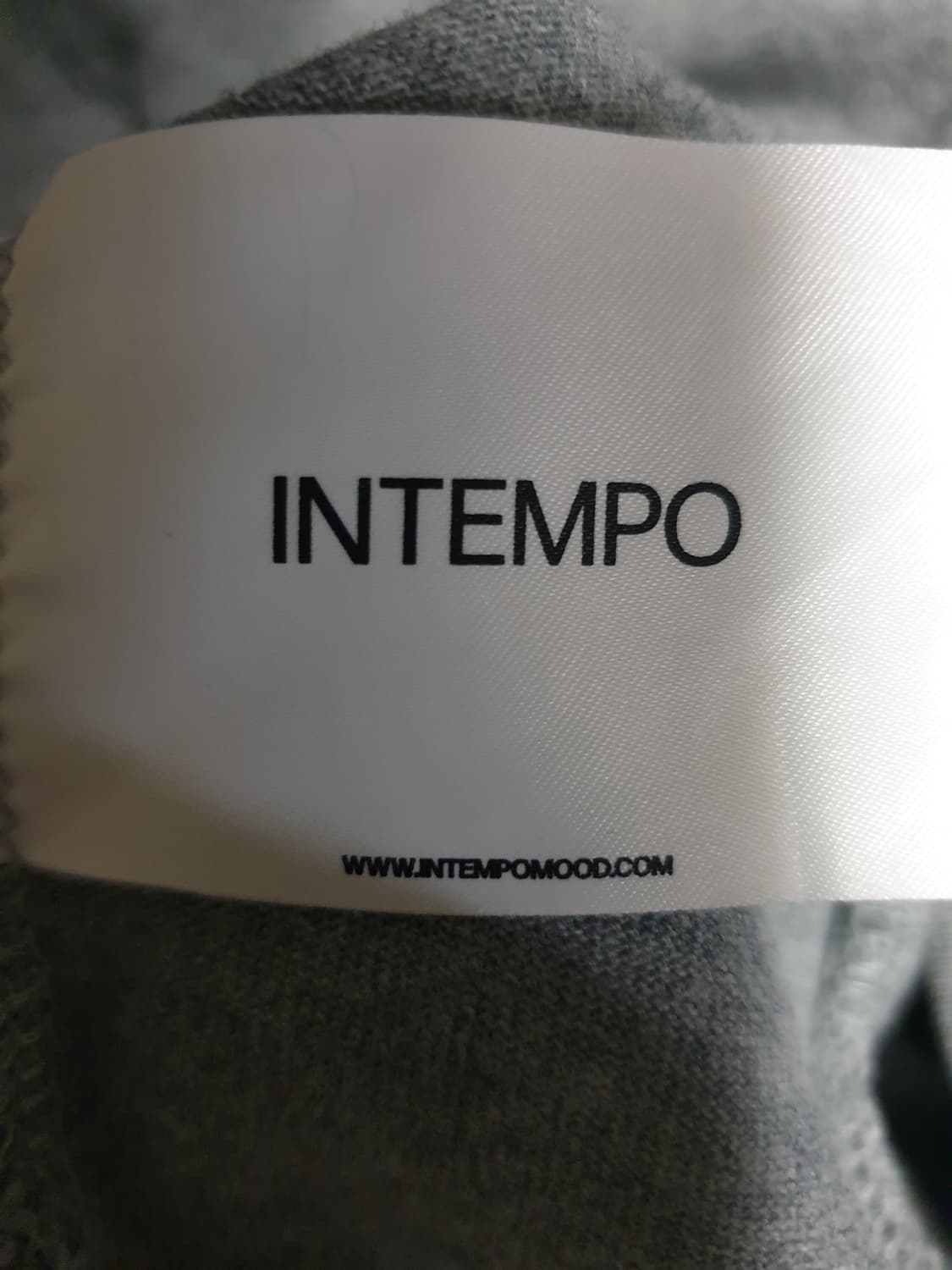 인템포무드 스큐 투웨이 사선 코튼 후드집업 그레이 (L) 상품이미지6