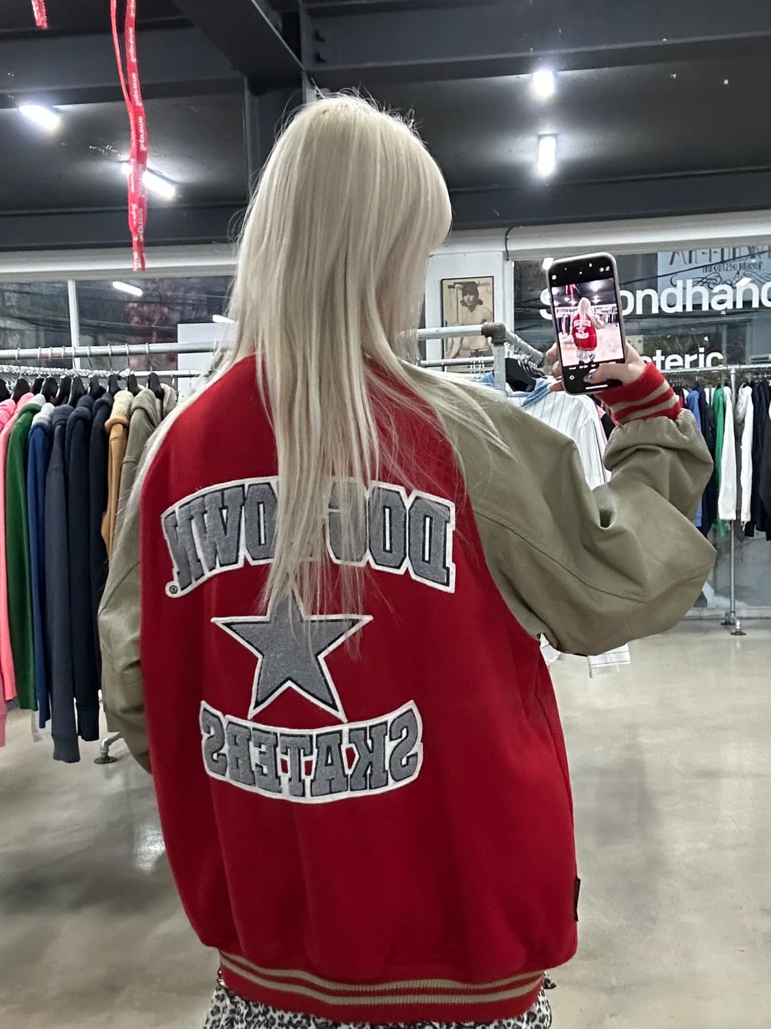 도그타운 스타자수로고 바시티자켓 상품이미지3