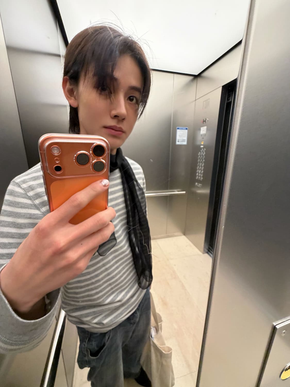 폴로 랄프로렌 스트라이프 엄성현 와플 니트 상품이미지8