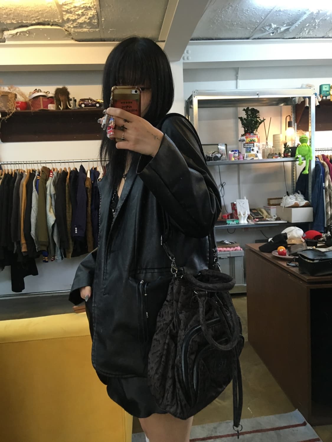 디젤 다크 브라운 레오파드 3웨이 크로스백 토트백 숄더백 상품이미지3