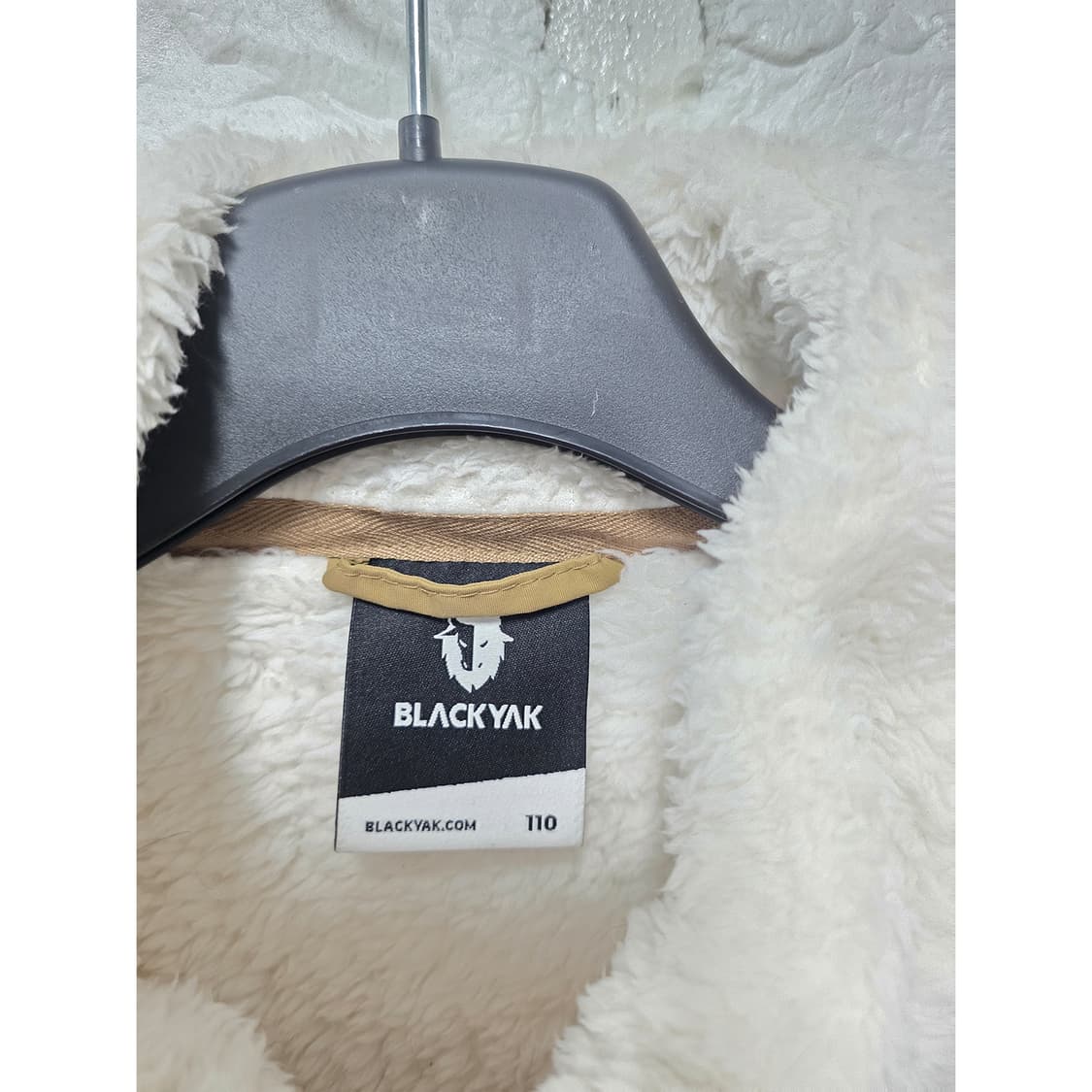 택포) 블랙야크 화이트 뽀글이 후리스 110 상품이미지2