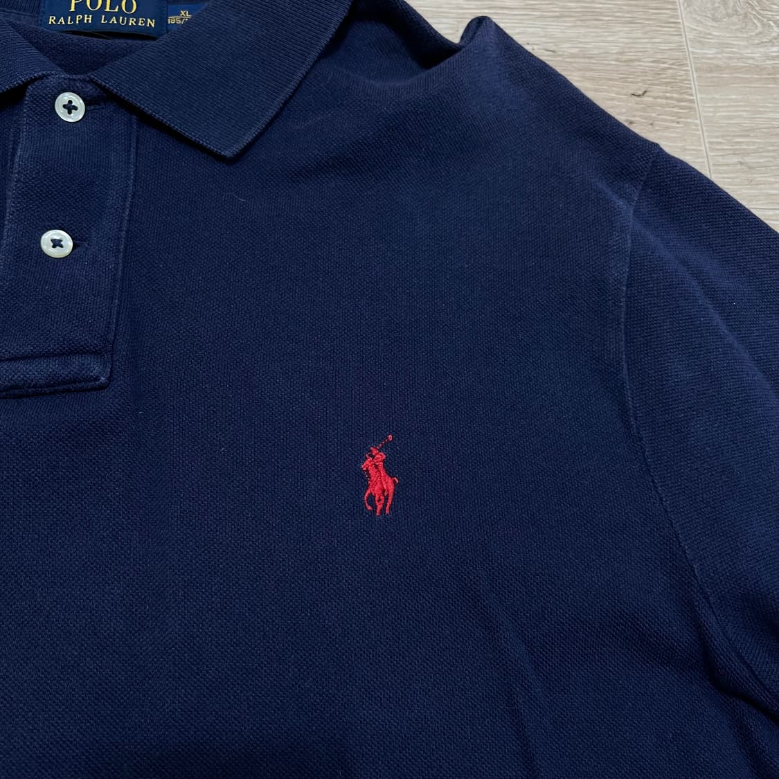 폴로 랄프로렌 여성 스몰포니 반팔 PK 롱 카라티 [네이비] XL/105 상품이미지4